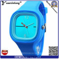 Yxl-982 nueva moda de la marca de fábrica del silicón famoso reloj deportivo reloj de cuarzo casual estilo mujeres vestido reloj jalea reloj para hombres niños señora